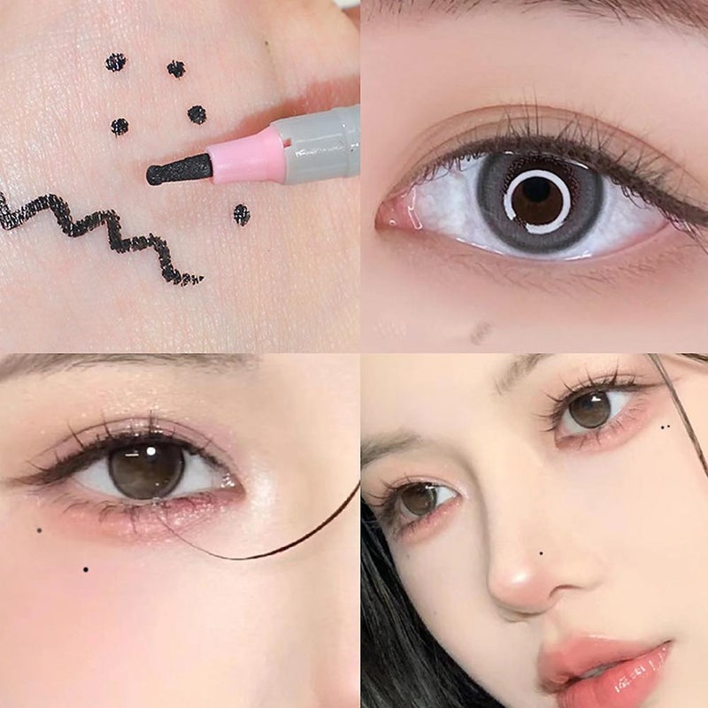 Honey Blossom Focus Beauty Mark Pen - Natural Freckle Correction for Eyes, Quick-drying and Long-lasting.